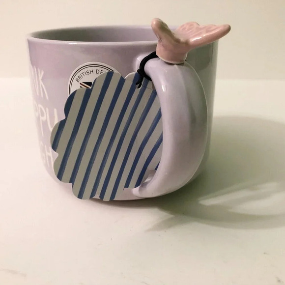 Bluebird and Willow Butterfly Coffee Tea  Mug Think Happy Thoughts Cup - Picture 15 of 15